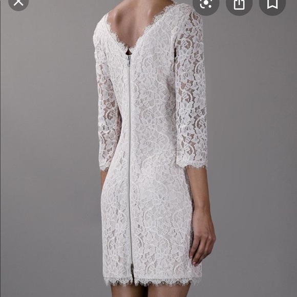 Diane von furstenberg DVF ivory white lace sarita - Picture 2 of 4